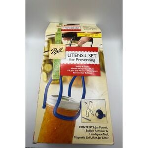 Ball Utensil Set for Preserving Canning Kit Jar Lifter Funnel Lid Lifter Blue